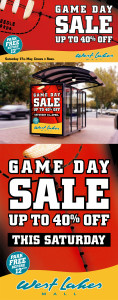 NrG Advertising - West Lakes Mall Game Day Advertising Campaign