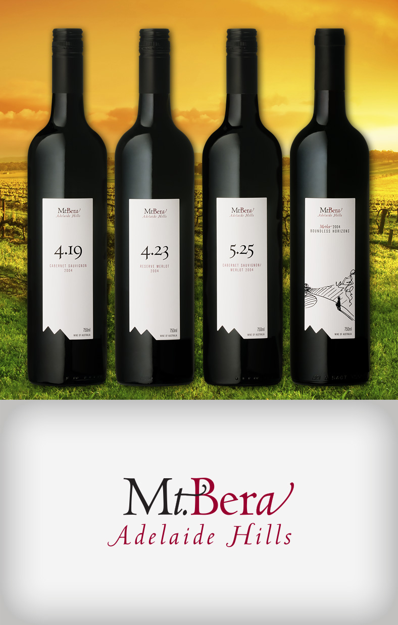 NrG Advertising - Mt Bera Vineyards Wine Labels
